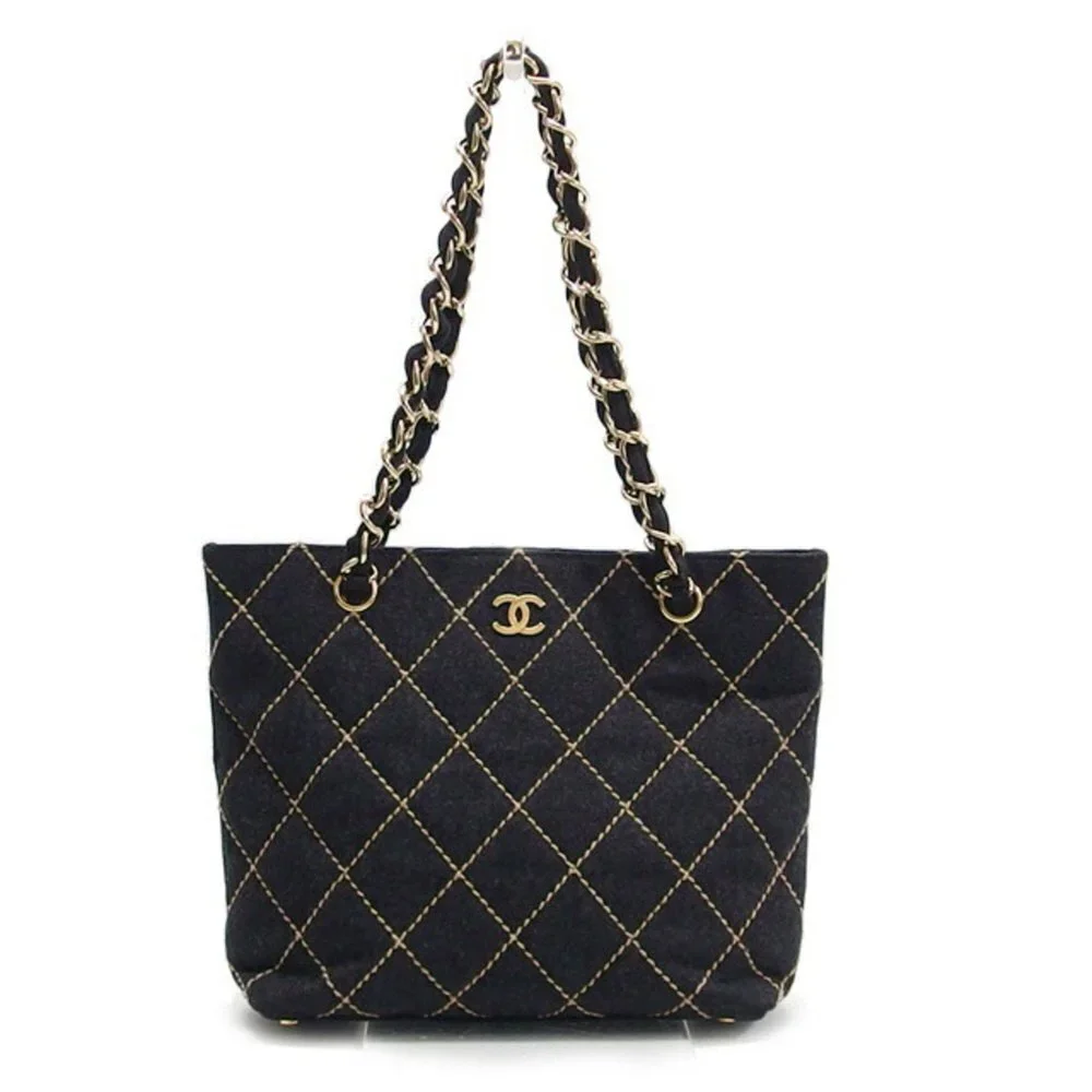 CHANEL Black Logo Shoulder Bag